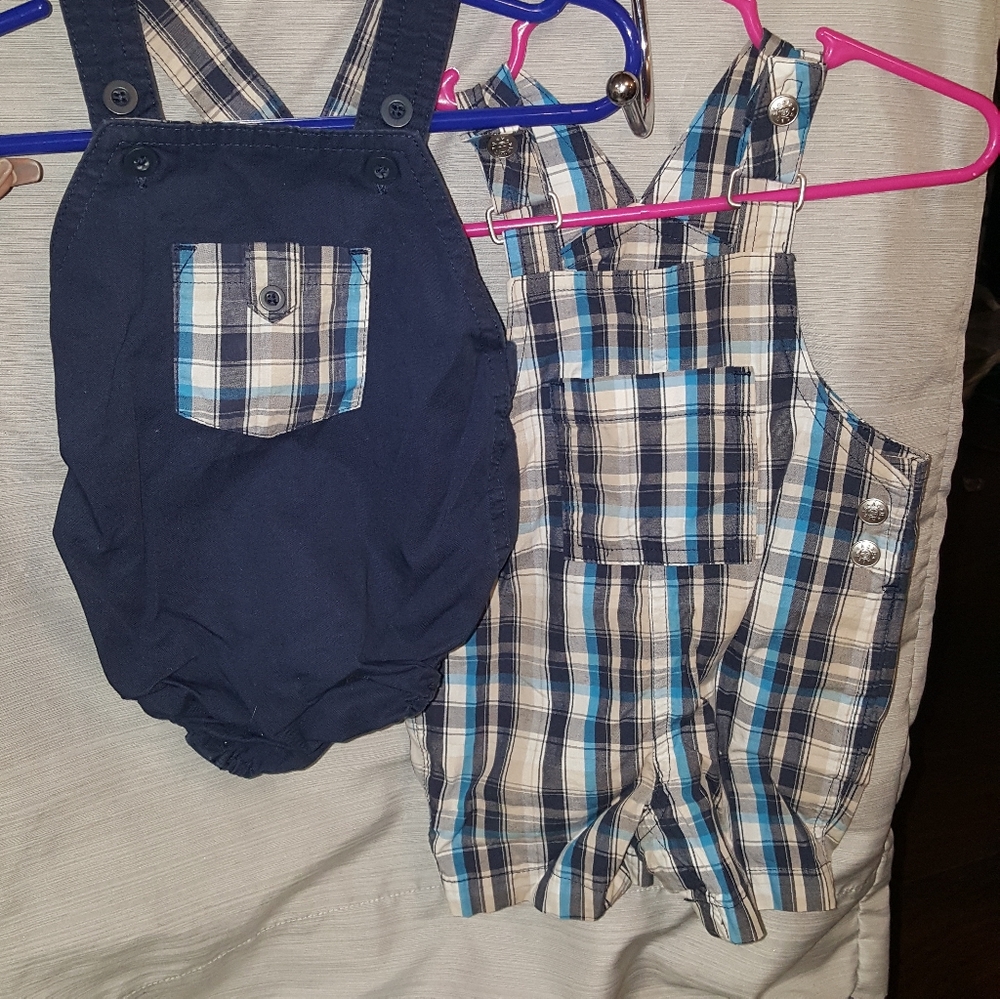 3-6m boys overall bundle 2 pieces